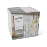 CANVAS Ribbed High Ball Glass Set, Lead-free, 4-pc image 5