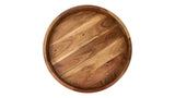 CANVAS Round Wood Serving Tray with Cut-Out Handles, 16-in image 3