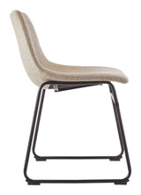 Canvas Scottie Modern Fabric Dining Chair, Dark Grey image 3