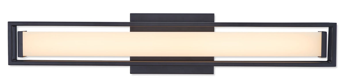 Canvas Slade 1-Light Integrated LED Vanity Light, Black, 24-in