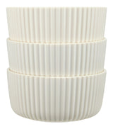 CANVAS Small Ribbed Bowls for Outdoor Dining, 3-pk