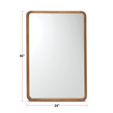 CANVAS Springside Pearwood Rectangular Wall Mirror, Brown, 24 x 36-in image 6