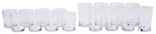 CANVAS Stacking Glassware Tumbler Set, 12 & 16 oz, 16-pc