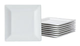 CANVAS Stoneware Appetizer Plates, Square, 8-pk