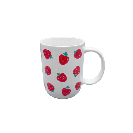 CANVAS Strawberry Stoneware Mug, 18-oz, White