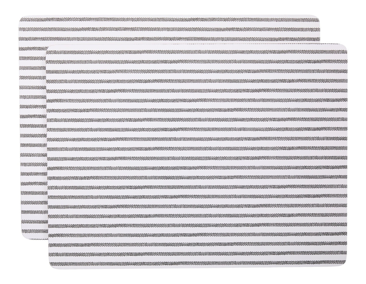 CANVAS Striped Rectangle Cork Placemat Set, Multi-Coloured, 11-in x 15-in, 2-pk