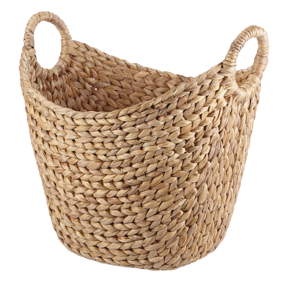 CANVAS Tess Curved Hand Woven Storage Basket, 16 x 12 x 15-in