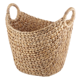 CANVAS Tess Curved Hand Woven Storage Basket, 16 x 12 x 15-in