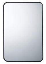 CANVAS Truro Metal Rectangular Wall Mirror, Black, 20 x 30-in