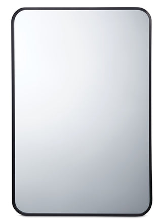 CANVAS Truro Metal Rectangular Wall Mirror, Black, 20 x 30-in