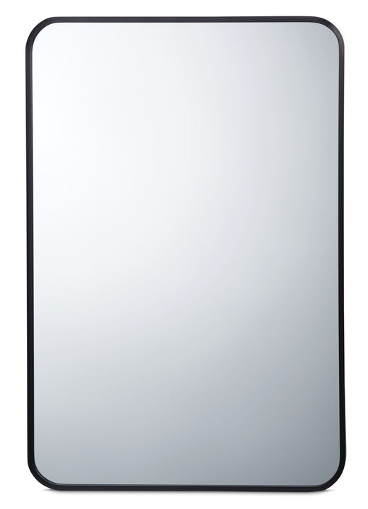 CANVAS Truro Metal Rectangular Wall Mirror, Black, 20 x 30-in