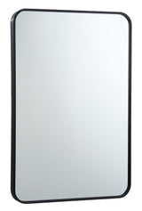 CANVAS Truro Metal Rectangular Wall Mirror, Black, 20 x 30-in image 2