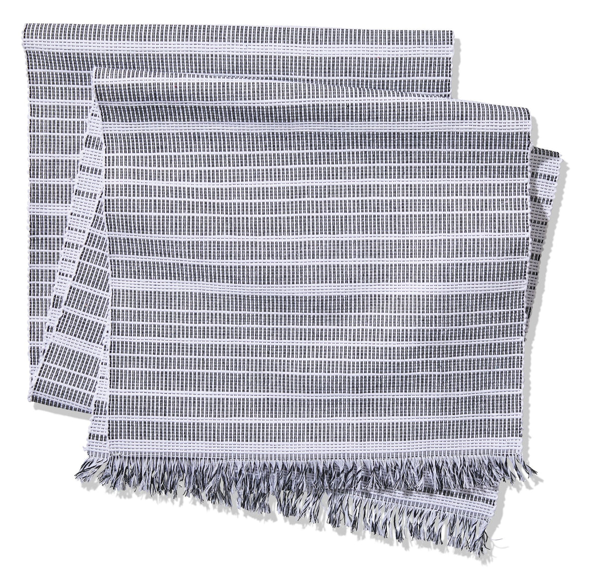 CANVAS Two-Tone Ribbed Rectangular Cotton Table Runner, 84-in x 15-in
