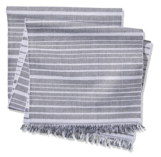 CANVAS Two-Tone Ribbed Rectangular Cotton Table Runner, 84-in x 15-in
