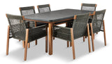 CANVAS Vernon All-Weather Wicker Casual Outdoor/Patio Dining Set, 7-pc