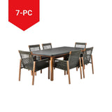 CANVAS Vernon All-Weather Wicker Casual Outdoor/Patio Dining Set, 7-pc image 6