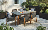 CANVAS Vernon All-Weather Wicker Casual Outdoor/Patio Dining Set, 7-pc image 7