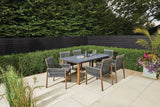 CANVAS Vernon All-Weather Wicker Casual Outdoor/Patio Dining Set, 7-pc image 8