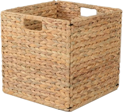 CANVAS Weiss Cube Woven Natural Material Collapsible Basket, 13 x 13-in