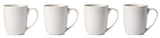 CANVAS Whitworth Porcelain Mug Set, White, 4-pk