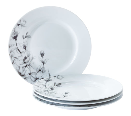 CANVAS Wild Rose Side Plate, 1-pc, White, Dishwasher & Microwave-Safe,