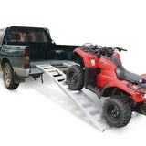 CargoMaster Aluminum Arched Loading Ramps Pair with Adjustable Straps, 90 x 12-in, 2-pc