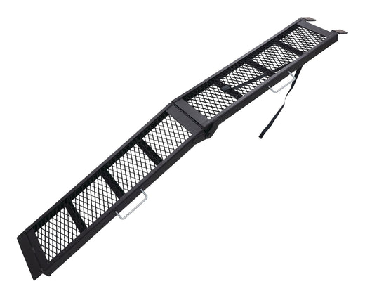 CargoMaster Power Sport Steel Mesh Centre Folding Loading Ramp, 80 x 11 in, Single Ramp