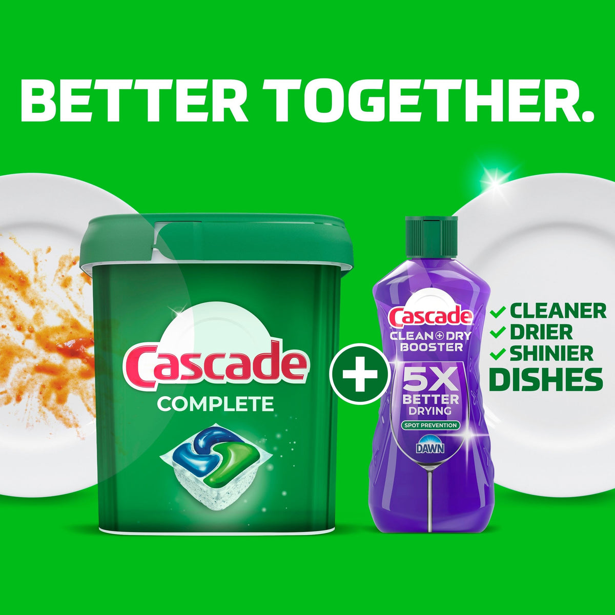 Cascade Complete ActionPacs, Dishwasher Detergent Pods, Fresh, 80 Count