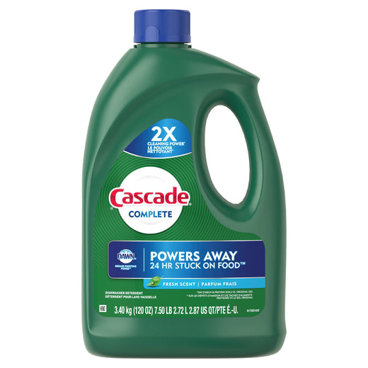 Cascade Complete Gel Dishwasher Detergent, 3.4-kg