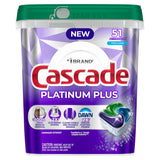 Cascade Platinum Plus ActionPacs Dishwasher Detergent Pods, Fresh, 51-pk