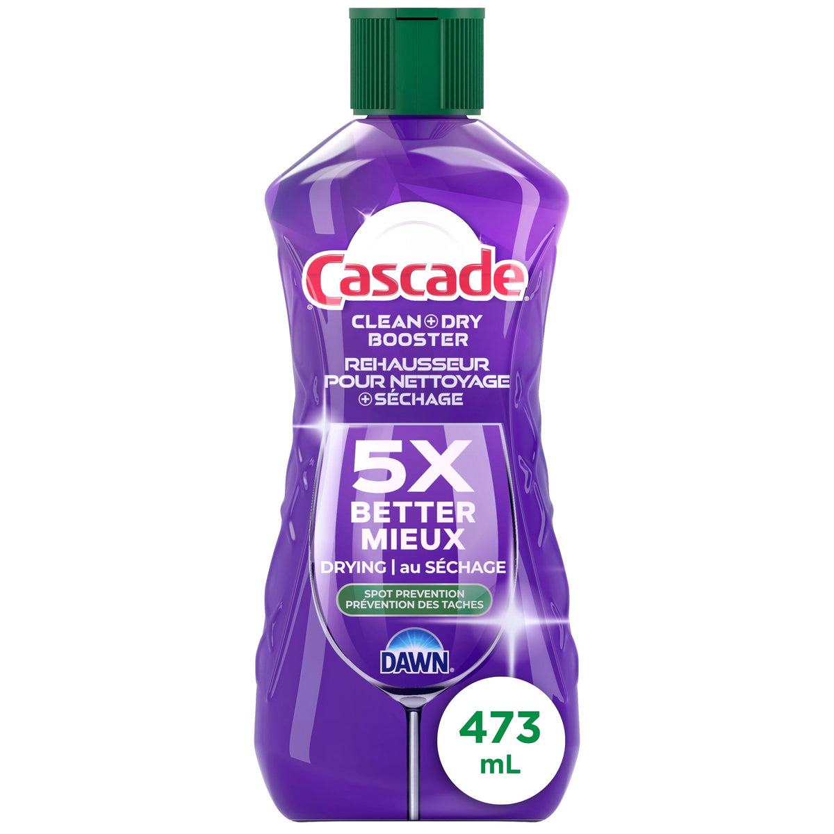 Cascade Rinse Aid Clean & Dry Dishwasher Booster, 473-mL