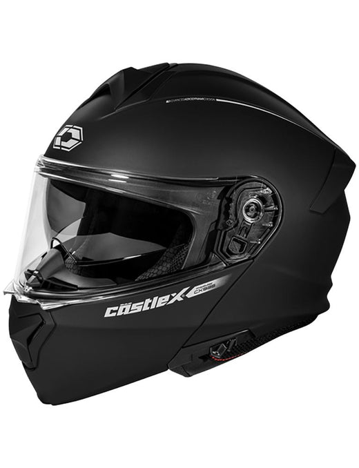 Castle X CX935 Adult Full Face Modular Motorcycle Helmet, Matte Black