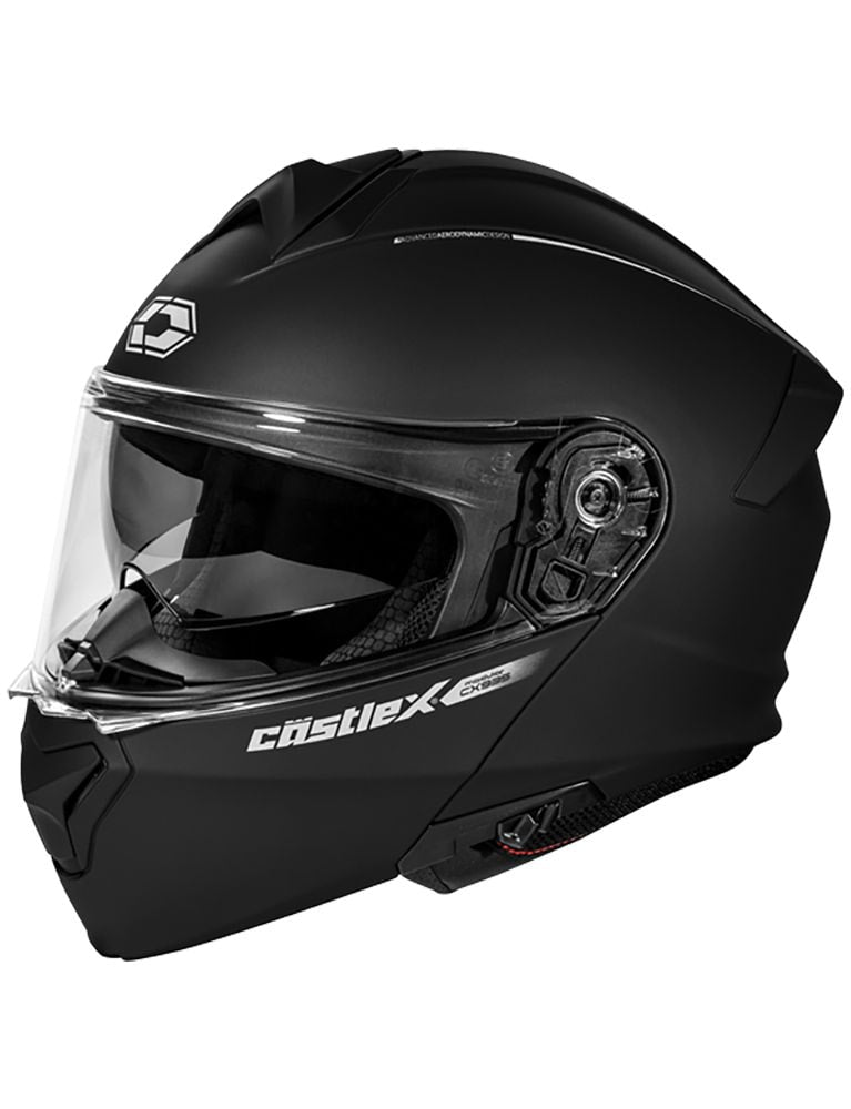 Castle X CX935 Adult Full Face Modular Motorcycle Helmet, Matte Black