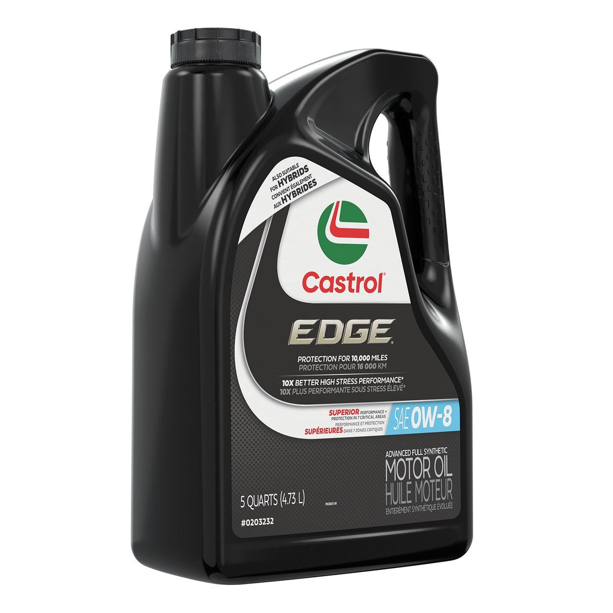 Castrol EDGE 0W8 Synthetic Motor Oil, 5-L