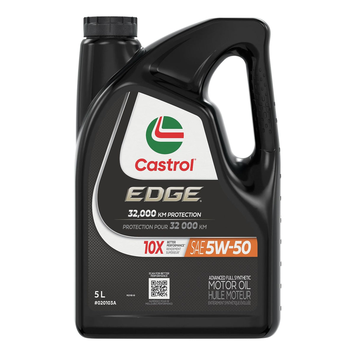 Castrol EDGE 5W50 Advanced Synthetic Engine/Motor Oil, 5-L