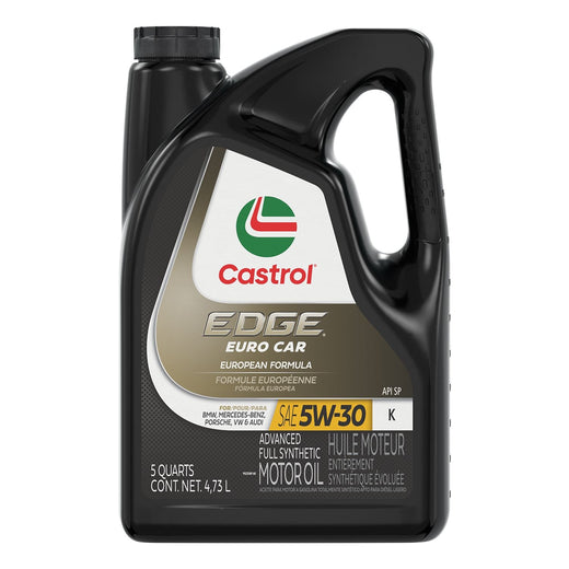 Castrol EDGE Euro K 5W30 Advanced Synthetic Engine/Motor Oil, 4.73-L