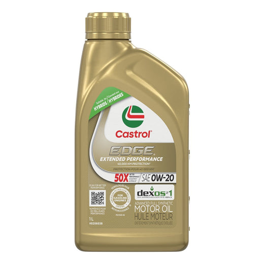Castrol EDGE Extended Performance 0W20 Synthetic Engine/Motor Oil, 1-L