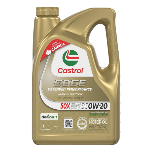 Castrol EDGE Extended Performance 0W20 Synthetic Engine/Motor Oil, 5-L