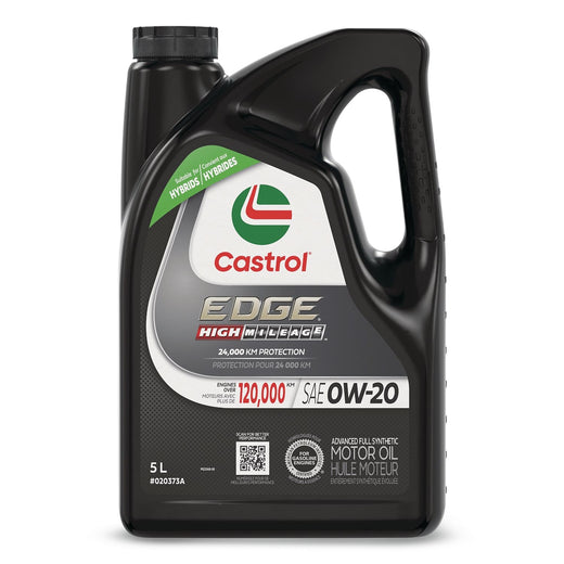 Castrol EDGE High Mileage 0W20 Synthetic Engine/Motor Oil, 5-L