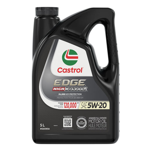 Castrol EDGE High Mileage 5W20 Synthetic Engine/Motor Oil, 5-L