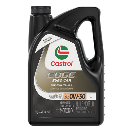 Castrol EDGE Synthetic Euro LL 0W30 Motor Oil, 4.73-L