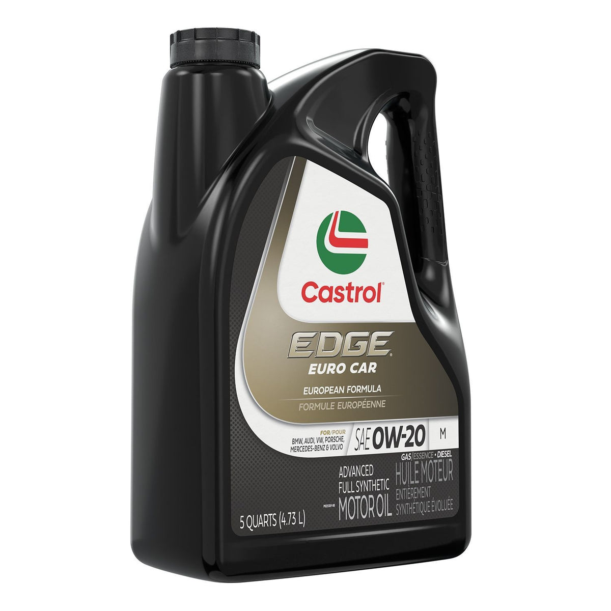 Castrol EDGE Synthetic Euro M 0W20 Motor Oil, 4.73-L