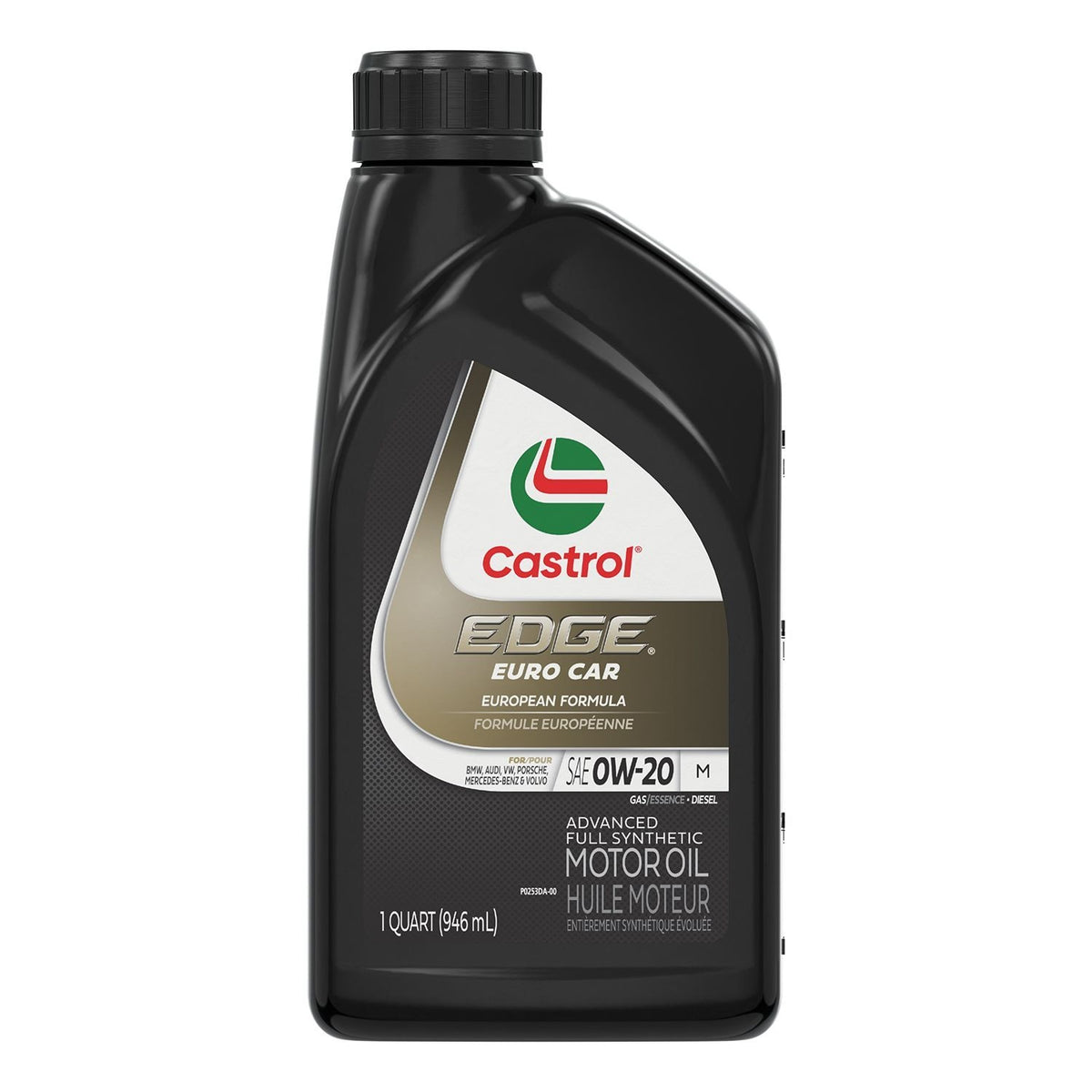 Castrol Edge Synthetic Euro M 0W20 Motor Oil, 946-mL