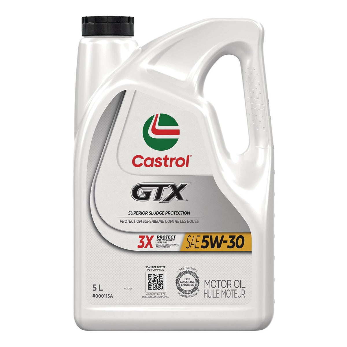 Castrol GTX ULTRACLEAN 5W30 Conventional Engine/Motor Oil, 5-L