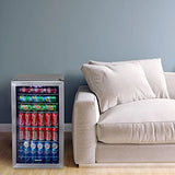 Beverage Refrigerator Cooler | 126 Cans Free Standing with Right Hinge Glass Door image 3