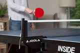 Professional-grade medium-density fiberboard indoor table tennis table, equipped with a quick-locking table tennis net and a stand set - assembled in 10 minutes easily - of high quality - foldable, with a single-player playing mode image 2
