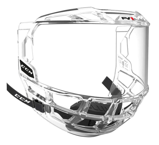 CCM FV1 Full Hockey Helmet Mask/Shield/Bubble, Junior, Clear
