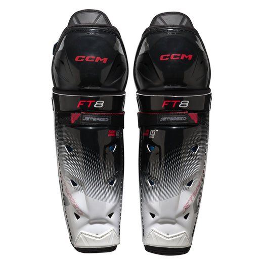 CCM Jetspeed FT8 Shin Guards, Senior, Assorted Sizes