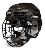CCM Tacks 120 Hockey Helmet & Cage Combo, Junior/Senior, Black, Various Sizes