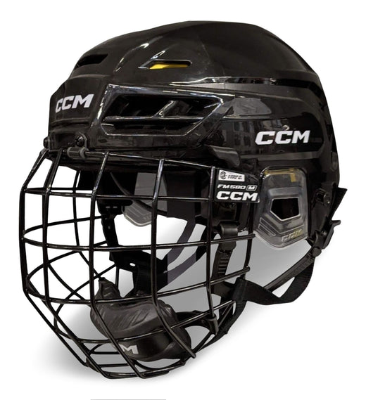 CCM Tacks 120 Hockey Helmet & Cage Combo, Junior/Senior, Black, Various Sizes